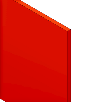 MODULAR SOLUTIONS PVC PANEL&lt;br&gt;1/4&quot; X 48&quot; X 96&quot;, RED